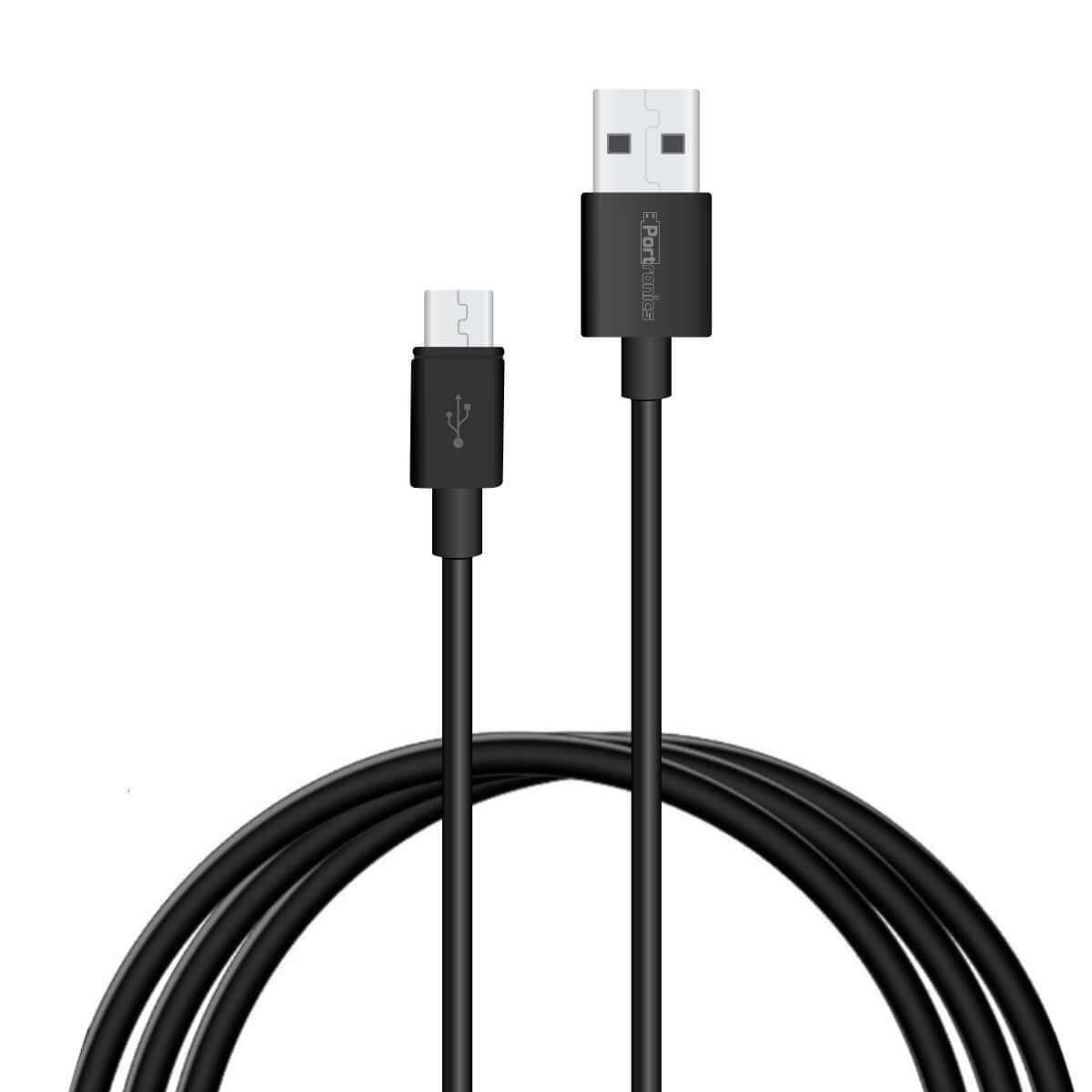 Portronics POR-654 Konnect Core 1M Micro USB Cable with Charge & Sync Function (Black)